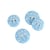 Bouton 2 trous bonhomme bleu ciel