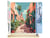 Peinture par Numéro Figured'Art - Ruelle marocaine - Kit de Loisir Créatif DIY Numéro d'Art Complet - 40x50cm toile roulée + châssis en bois à monter