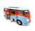 Volkswagen T1 miniature 1:30 bleu clair avec piles