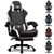 Chaise gaming - GTPLAYER - avec repose-pieds noir/blanc