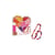 Grand Coffret Coeur Perles Bois - Sycomore
