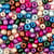 Perles rocaille couleurs métalliques Ø 4 mm - 130 g