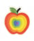 Ecussons Thermocollant Pomme Multicolore 3,1 X 3,5 cm - Mediac 01 Multicolore
