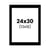 Passe-partout - Noir - 24x30cm - Photo 13x18cm - Pour cadre - Encadrement