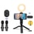 Microphone Sans Fil Avec Trépied Et Lumière Pour Vidéo Et Diffusion En Direct YONIS