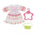 Robe rose blanche avec poussin - baby born - habit poupée 43 cm - zapf (za68)
