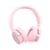 Casque Audio Sans Fil Bluetooth HIFI Stéréo Pour Gaming Avec Micro Rouge Rose YONIS