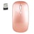 Souris Sans Fil 2.4GHz 1600DPI Réglable Optique Silencieuse Or Rose YONIS