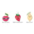Tampons transparents et dies de découpe Thinlits - Fruits - 11 pièces - Sizzix