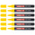 Lot de 6 marqueurs peinture permanents - EDDING - Jaune - Pointe ronde 2-3 mm