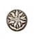 Carte de 2 boutons métal Edelweiss 20mm - Union Knopf Gris
