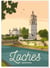 Affiche ville Loches | A3 : 29,7x42cm