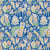 Tissu Coton imprimé Lorek sur fond Bleu roi - Au mètre