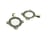 2 Breloques ethniques forme ronde 24*19mm argent vieilli