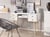 Bureau MDF Blanc LEVIN - 110x55x78- Beliani