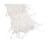 Peluche à cheveux longs Blanc 60x10cm