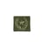 Lot de 3 écussons thermocollants badge étoile laurier vert 3cm x 3cm
