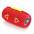 Enceinte Bluetooth Portable 3D Stéréo Subwoofer Sans Fil Avec Lumière Ambiance LED Rouge YONIS