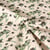 Tissu Toile de Coton aspect Lin Olives sur fond Naturel