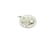 1 Pendentif rond 22*20mm planète et étoile - plaqué argent platine et zircons cristal