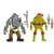 Figurine à jouer - Giochi Preziosi - Tortues Ninja - Raphael et Rocksteady - 12 cm