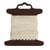 Bordure en coton Jasmina, 8mm, Carte en bois 3m, beige