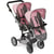 Poussette de poupée Linus Duo Mélange gris-rose