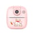 Appareil Photo Enfant HD Imprimable Avec Objectif Rotatif Rose 16G YONIS
