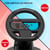 Subsonic - Volant de course pour Joy-Con Nintendo Switch et Switch 2 - Volant pliable avec stand et support ventouses compatible Joycon Switch et Switch 2 - Noir