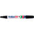 Lot de 12 marqueurs permanents indélébiles - ARTLINE - Pointe biseautée 2 et 5 mm - Noir