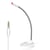 Microphone De Bureau Blanc USB 3.5mm Avec Réglage Angle Et Son Clair YONIS
