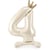 Ballon Aluminium Debout Chiffre 4 Crème Clair - 84 cm
