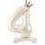 Ballon Aluminium Debout Chiffre 4 Crème Clair - 84 cm