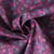 Tissu Coton imprimé  fleuris Camilya sur fond Violet - Au mètre