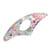Bague de lecture en résine motif amour-forme arc multicolore