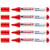 Lot de 5 marqueurs textiles permanents pointe ronde 2-3 mm - EDDING - Rouge