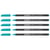 Lot de 5 feutres de coloriage pointe fine 1 mm - EDDING - Turquoise
