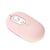 Souris Sans Fil Silencieuse Rechargeable RGB Rose Ergonomique 2.4G Bluetooth YONIS