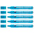 Lots de 5 marqueurs permanents 1-5 mm - EDDING - Bleu clair - Pointe biseau