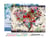 Peinture par Numéro Figured'Art avec Cadre - Coeur de Fleurs - Kit de Loisir Créatif DIY Numéro d'Art Complet - 40x50cm toile tendue sur châssis