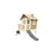 AXI Crooked Robin Maisonnette marron blanc Toboggan Gris - Axi House