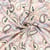 Tissu Popeline de Bambou Paisley pastel sur fond Rose pâle
