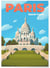 Affiche ville Paris - Sacré Coeur | A3 : 29,7x42cm