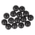 Boules bois percées mat ø15mm - noir