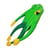 Cerf-volant grenouille vert - petit
