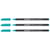Lot de 3 feutres de coloriage pointe fine - EDDING - Turquoise - 1 mm