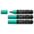 Lot de 3 marqueurs peinture acrylique pointe large - STABILO - Vert turquoise - FREE