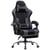 Chaise gaming ergonomique GTPLAYER - Tissu - Noir/gris - 50 x 50 x 125 cm