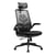 subsonic - Chaise Ergonomique pour bureau I-Care Leaf, siege gaming, renfort lombaire, dossier et appui-tête réglables, rocking Noir