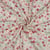 Tissu Coton imprimé Fleuris Jolivia sur fond Blanc